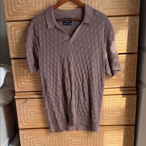 Light Brown Abercrombie Sweater Polo